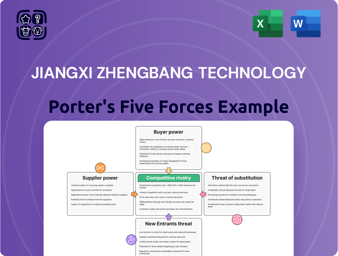 Jiangxi Zhengbang Technology Porter's Five Forces Analysis