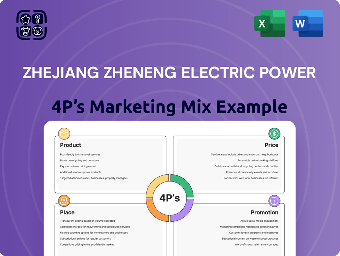 Zhejiang Zheneng Electric Power Marketing Mix