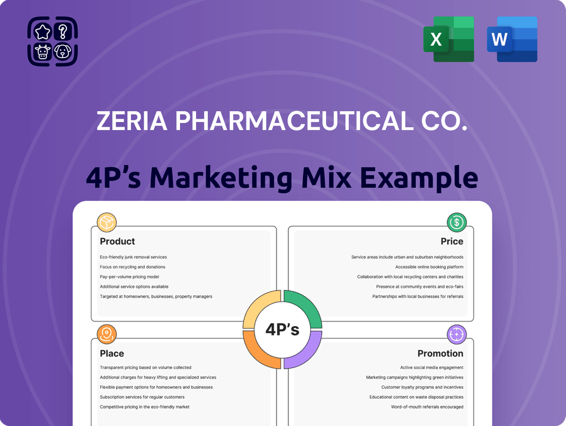 Zeria Pharmaceutical Co. Marketing Mix